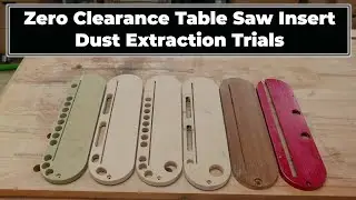 Zero Clearance Table Saw Insert Dust Extraction Experiment