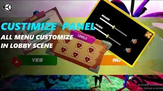 Customize All Panel in Home Scene in Unity | Unity Menu UI Show and Hide #unity_runner_game