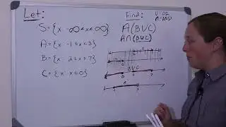 Set Theory Examples: A Intersection (B Union C) = A(BUC) = A∩(BUC)