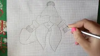 Как нарисовать девочку с закрытими глазами