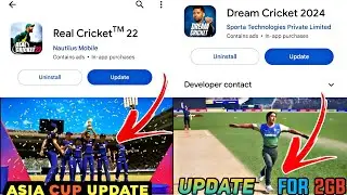 REAL CRICKET 22 NEW UPDATE DREAM CRICKET  ON PLAYSTORE 🔥