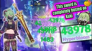 The new sword is completely broken on Kuki! Key of Khaj-Nisut Hyperbloom madness -Genshin Impact 3.1