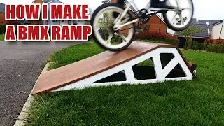 I made a BMX bike ramp for my kids!