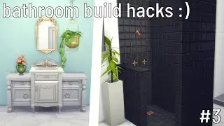 more bathroom build hacks for the sims 4 | sims 4 bathroom build hacks #3