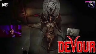 DEVOUR жжем козлов, бегаем от свинины, чекаем бафомет, ищем сено #devour #horrorgaming #shortsclip
