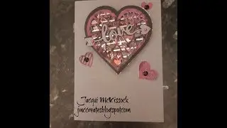 Valentine/Love/Heart card tutorial Tues 1 Jan 19