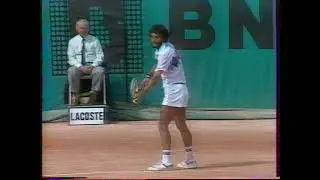 Guillermo Vilas vs Jose Higueras 1/2 Roland Garros 1982 deuxième set