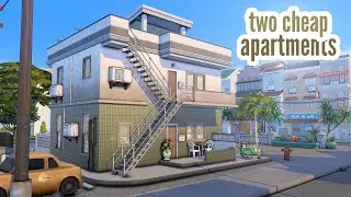 two cheap apartments \\ The Sims 4 CC speed build