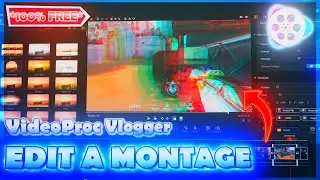 How to Edit a *VALORANT MONTAGE* on VideoProc Vlogger | 100% FREE💲NO PLUGINS !!!