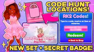 ALL CODE HUNT LOCATIONS! FREE SKIRT +2 NEW SETS + SECRET BADGE! | Royalty Kingdom 2 👑 Roblox