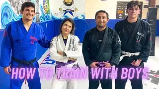 How to train with boys BJJ [White Belt Girls]