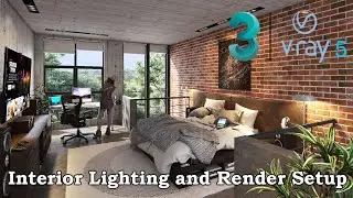 Interior Lighting and Render Setup in 3dsmax 2021 Vray5