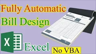 How to Create Automatic Invoice in Excel. Fully Automatic Bill Design | MRB Tech Solutions