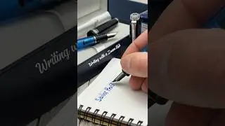 Sailor Pro Gear Iris Nebula fountain pen writing sample - Zoom nib inked with Sailor Konagi