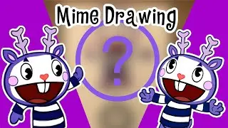 Drawing Mime from Happy Tree Friends