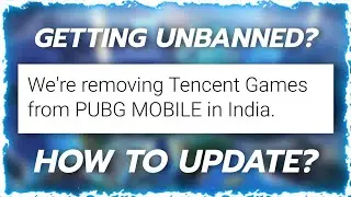 PUBG MOBILE GETTING UNBANNED + UPDATE IN INDIA | PUBG MOBILE - BlueFox