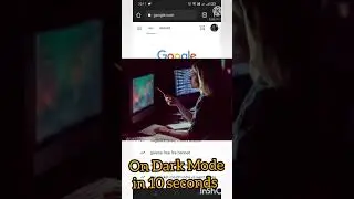Google Dark mode 