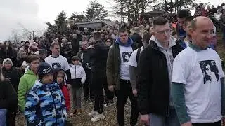 Plivanje za časni krst na jezeru Kudreč u Palanci