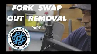 Suspension Fork Removal procedure  on a threadless fork, real time.