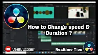 Davinci Resolve 16 - Tutorial |🔥change clip speed & duration|✨Bonus Tip for realtime controls |🔥2020