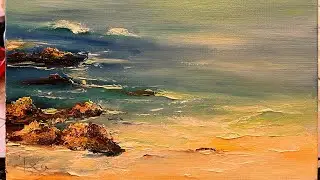 Море. Как рождалось море. Холст, масло. Татьяна Калашникова