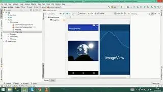 How to add image and background to a project in Android studio