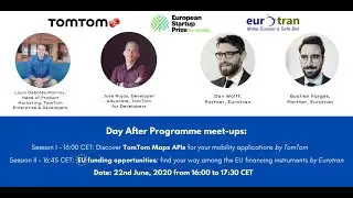 EU Startup Prize for Mobility - Virtual meetup on TomTom Maps APIs and EU funding for startups