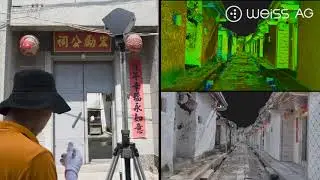 3D photogrammetry point cloud comparison Ancient village -Long Hu Gu Zhai xiang 3 - Civetta Weiss AG