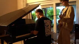 making music on a rainy day