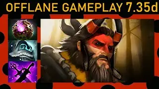 ⭐ Beastmaster 30+ K/A! Offlane Gameplay 7.35d - Dota 2 Top MMR