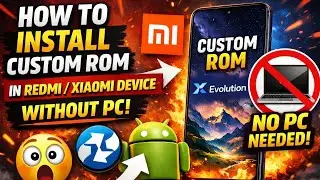 How to Install Custom ROM on Any Android (No PC, No TWRP, Unlocked Bootloader) | Android 16 Tutorial
