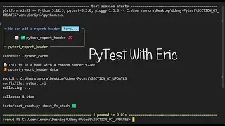 PyTest With Eric 05 - How To Create Interactive Test Reports with Pytest and Allure