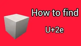 How to find “.” in Find The Unicode Characters
