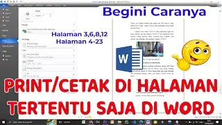 Cara Mudah Print Halaman Tertentu Saja di Microsoft Word