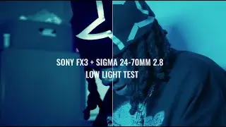 Sony FX3 + (Sigma 24-70mm 2.8) Low Light Test with Color Grade + Contrast