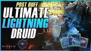 LVL 100 LIGHTNING STORM DRUID IS WILD || Aspects, Skills, Paragon GUIDE || DIABLO 4