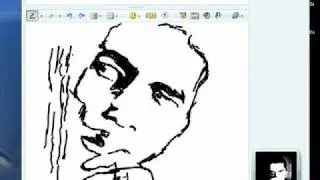 Bob Marley Drawing with messenger paint