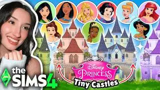 building Tiny Castles for the DISNEY PRINCESSES in The Sims 4