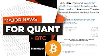 Major QNT News + Blackrock adds BTC to Global Allocation Fund...