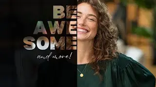Text portrait effect in canva | Half face typography tutorial by DLC Ventures India (Be Awesome)