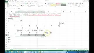 Calculate the Future Value (FV) of Uneven Cash Flows on Excel -- Two Methods