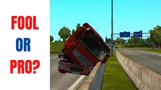 Euro Truck Sim 2 (ETS2) Idiot Funny Crash.