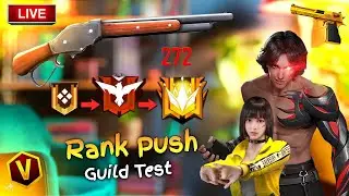 Attitude Gamers is Live 😍 ! V Badge Youtubers Guild Test & Cs Rank Push 🔥 Free Fire Live 