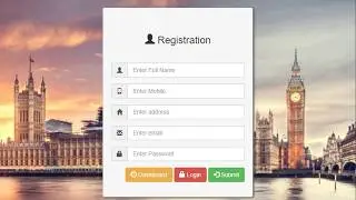 How to create a Responsive, Simple, Elegant User Registration Page using HTML, CSS and Bootstrap