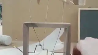 Wooden whale kinetic sculpture❤