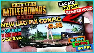 🔧ULTIMATE FPS BOOST CONFIG FILE FOR LOW END DEVICES 2/3/4 GB RAM | FIX LAG IN PUBG MOBILE✅