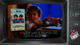 Look Who's Talking Too On VHS Commercial 1991