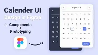 Functional Calendar (Date picker) UI Design in Figma | Interactive Components