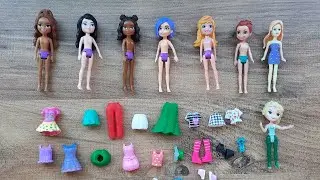 polly pocket barbie elsa dress up game