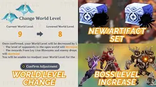 NEW UPDATE!! 5.0 NEW MECHANISMS, WORLD & ENEMY LEVEL INCREASE, ARTIFACT SETS & MORE - Genshin impact